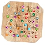 yotijay Holz Sudoku Brett Zahlen Puzzle Buch Mathe Spiele Intellig
