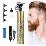 Haarschneidemaschine Profi Haarschneider für Männer, Bartschneider Herren Elektrisch Kabelloser Haarschneide set Mit 4 Kamm Elektrischer Outliner Grooming Trimmer USB Wiederaufladbarer,D