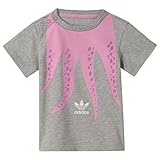 adidas Originals OKTOPUS Tee Trefoil KRAKE Kinder T-Shirt GRAU ROSA 62-86, Größe:68, Farbe:G