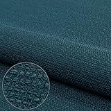 Pure Textilien Webstoff Strukturstoff Portland - Möbelstoff Polsterstoff Uni Meterware - türkis 85