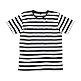 Mantis - Men's Retro Streifen-T-Shirt / Navy/White, L