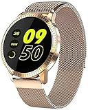 AKY Damen/Herren Neue Art Smart Digital Uhr Weibliche Anruferinnerung Pulsuhr Uhr Kalorien-Schritt Beauty Watch (C)(D)(E)