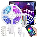 20M / 65.6Ft Bluetooth Strip Light, LUXONIC RGB LED Streifen Light Farbwechsel LED Lichterkette Music Sync Licht APP Steuerbar LED Stripes mit Fernbedienung LED Band für Haus Dek