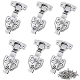 JZK 6x Topfband Topfbänder Schrankscharniere 35mm 110 Grad + Schrauben, Topfscharnier für Küche, Schlafzimmer, Bad Kabinett Schrank Kleiderschrank Bücherreg