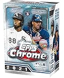 Topps 2021 Chrome Baseball Trading Cards Blaster Box