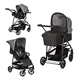 Hauck Kombi Kinderwagen Rapid 4 Plus Trio Set / für Babys ab Geburt / Wanne inkl. Matratze / Reise System mit Autositz / Liegeposition / Schnell Faltbar / Höhenverstellbar / Bis 25 kg / G