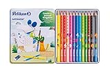 Pelikan 811200 Combino-Set mit 12 Buntstiften und 1 Schreiblernbleistift im M