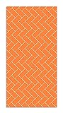 Panorama Vinylteppich Mosaik Aus Orange Ziegelsteinen 80x300 cm - Kitchen Floor Mat Küchenmatte - Rutschfestes Flammhemmend - Groß Teppich - Teppiche PVC