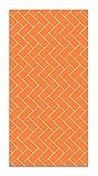Panorama Vinylteppich Mosaik Aus Orange Ziegelsteinen 80x300 cm - Kitchen Floor Mat Küchenmatte - Rutschfestes Flammhemmend - Groß Teppich - Teppiche PVC