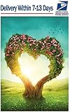 LAAL Heart Shaped Baum-Puzzle for Erwachsene 1000 Stück DIY Holzpuzzle Kits Geschenk for Kinder, 75x50cm Home Decoration Lernsp