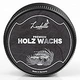 LUMBELLE® Premium Holzwachs farblos mit besonderer Duftnote MADE IN GERMANY als Möbelwachs, Möbelpolitur, Antikwachs, Holzpflegemittel, Bienenwachs Möbelpflege für Holzpflege innen & außen 200ml Kok