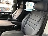 seatcovers by k-maniac Sitzbezüge T5 T6 T6.1 Multivan California Kombi Caravelle Transporter Kasten Fahrersitz Beifahrersitz Armlehnen Design T49 g