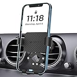 Gravity Auto Handyhalterung, ANDOLO KFZ Smartphone Halter, PKW Handyhalterung Lüftung mit Spiralclips und Automatischer Spannarm, Kompatibel mit iPhone / Samsung / Huawei und andere 4,7-6,8''