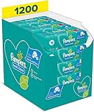 Pampers Fresh Clean Baby Feuchttücher, 1200 Tücher (15 x 80) milder Duft, auch für Hände und Gesicht geeig