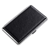 DBOATB Einhandbedienung Zigarettenetui, Kreditkartenetui Schutzhülle für Männer und Frauen (Schwarz 70 × 110 mm)