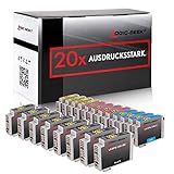 20 Logic-Seek Druckerpatronen kompatibel für Epson T1291 T1292 T1293 T1294 - SX420 W SX425 W SX525 WD SX620 FW BX925 FWD Office B42 WD Office BX305 F Office BX305 FW Office BX320 FW Office BX525 WD Office BX625 FWD