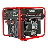 STIER Stromerzeuger SNS-350, Strom Generator, 13l Tankvolumen, 38 Kg, Stromerezuger leise mit 69 dB(A), 4-Takt Motor, Inverter Stromaggregat, mit Ölsensor, Laufzeit bis zu 8 Stunden, max. 3500 W