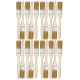 Farbpinsel, Lackierpinsel Set 20er, Malerpinsel mit Holzgriff, 1'(2,5cm) Pinselset mit Holzgriff Ideal für Wand- und Holz Farbe zum B