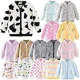 FeiliandaJJ Baby Fleece Jacke Mantel Mädchen Jungen Herbst Winter Übergangsjacke Fleecejacke Warme Winddicht Strickjacke Kinder Kleinkind Kleidung Outwear Coat (Rosa, 6-12 Monate)