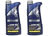 Motoröl Öl 2 Liter MANNOL Defender 10W-40 teilsynthetisch API SL/CF Mercedes VW