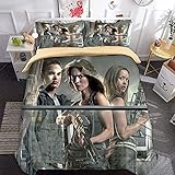 3D Druck Duvet Cover Für Jungen Mädchen Kissenbezüge Bettwäsche Set Schlafkomfort in-Terminator The Sarah Connor Chronicles9-Einzel: 1 Bettbezug + 1 Kissenbezug Einzel (135x200cm) Allergiker M