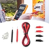 6-in-1-Multifunktions-Digitalmultimeter-Messleitung, kompatibler Sondendraht Stiftkabel Aligator-Clip-Set-Kit M