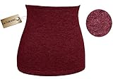 Belldessa Angora Wolle - weinrot / rot - Nierenwärmer / Rückenwärmer / Bauchwärmer - Größe: Damen Frauen XL - ideal auch für Blasenentzündung und Hexenschuss / Rück