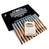 HOLZWURM Holz-Schnitzwerkzeug-Set - 12 Stück SK7 Schnitzmesser-Set für Holz, Gemüse & Obst…