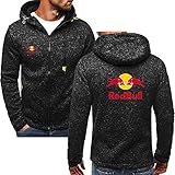 FXZFYYY Red Bull Racing Farbblock Kapuzenpullover Frühling und Herbst Jacke Pullover Sport Casual Herren Kleidung