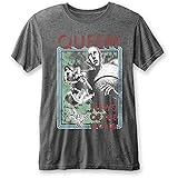 Queen 'News of The World' (Grey) Burnout T-Shirt (xx-Large)