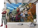 Fototapete 3D Tapete Naruto Manga Poster Fototapete 3D Effekt Wandtapete Vliestapete Wandbilder XXL Wanddeko Tap