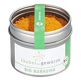 Zauber der Gewürze | BIO Kurkuma-Pulver gemahlen, Curcuma | Premium-Qualität, 55 g