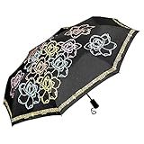 VON LILIENFELD Regenschirm Taschenschirm Farbwechsel bei Regen Sturmfest Fiberglas Auf-Zu-Automatik Leicht J