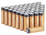 Amazon Basics AA-Alkalibatterien, leistungsstark, 1,5 V, 48 Stück (Aussehen kann variieren)