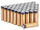 Amazon Basics AA-Alkalibatterien, leistungsstark, 1,5 V, 48 Stück (Aussehen kann variieren)