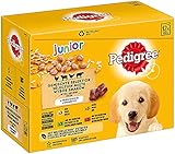 Pedigree | Gemischte Selektion in Gelee 4 Varietäten mit Huhn, Rind+Leber, Geflügel, Lamm+Leber | 12x100g