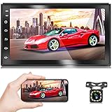 NHOPEEW Android 9.1 Autoradio mit Mirrorlink 7 Zoll Touchscreen 2 Din GPS Navigation Bluetooth Radio unterstützt WiFi/DAB+/RDS/DVR/OBD/Dual USB + Rückfahrk
