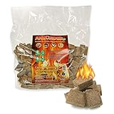 WOLOSZYN Öko-Kaminanzünder - 1 kg - Anzünder Grillanzünder - Feueranzünder für Grill, Kamin und F