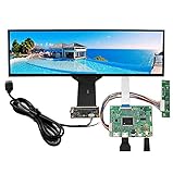 VSDISPLAY 12,6' 12,6' 1920x515 NV126B5M-N41 EDP IPS Touchscreen und 2 Mini HDMI LCD Controller Board (2 Mini HDMI Board + 12,6' NV126B5M-N41 1920x515 IPS Touchscreen)