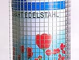 Volierendraht EDELSTAHL 6,4 mm Maschendraht Hasendraht Drahtgitter Gitterzaun punktgeschweißt VA (6,4 x 1000 mm, Länge 20 m)