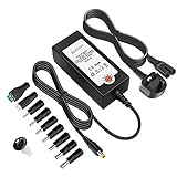 Seelion 45 W Universal AC DC Adapter für Haushaltsgeräte Router Tablet Lautsprecher Smartphone und mehr Multi-Spannung Netzteil 5V 6V 7,5V 9V 12V 13,5V 15V mit 9 Spitzen Schreibtisch Adap
