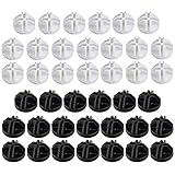 Steckregalsystem Schwarz Kunststoff Steckregal Verbinder Rund Plastik Verbindungsstück 40PCS Verbinder Steckregal Weiß Kunststoff Verbindungsstücke Für Regale Lagerregale DIY Schrank Schwarz Weiß
