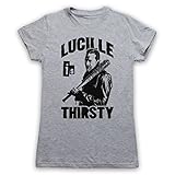 Walking Dead Negan Lucille is Thirsty Damen T-Shirt, Grau, 2XL