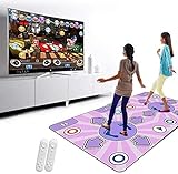 TLMYDD Tanzmatte Für Kinder Erwachsene, rutschfeste Doppelte User Drahtlose Tänzerin Step Pads, PC Dance, Plug and Play, Sinnesspiel Für PC TV Für 2 Personen, Verdrahtet T