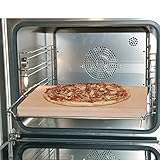 Europart 10021639 Pizzastein Brotbackstein Schamottstein lebensmittelecht 400x300x30mm universell einsetzbar Backofen Ofen Herd Grill für Pizza Brot Flammk
