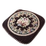 JWAKHMP Stuhlkissen, traditioneller chinesischer Stil, 45 x 43 cm, trapezförmig, dickes Sitzkissen C