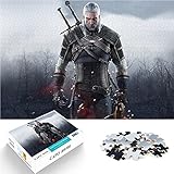 Puzzle zur Filmdekoration The Witcher Geralt Wild Hunt puzzle 38x26cmMinipapier 1000 Stück Super schwierig Das beste Geschenk für Erw