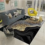 Küchenteppiche Schwarz Teppiche & Matten Moderner minimalistischer Wohnzimmer-Sofa Heller Luxus-Tinte Schlafzimmerteppich im chinesischen Stil esszimmer deko 100X160