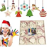 Goodtimera Weihnachts-Holzkasten-handstehende Dekorationen-Geschenkset Für Die Beschilderung Der Zeichenherstellung