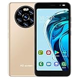 CUTULAMO LANDVO Mate40 Pro 5,45-Zoll-HD-Großbild-Smartphone, 4 GB RAM + 512 MB Speicher, Leistungsstarker Prozessor Dual Card Dual-Standby-Handy (Erweiterung 128 GB)(Gold)